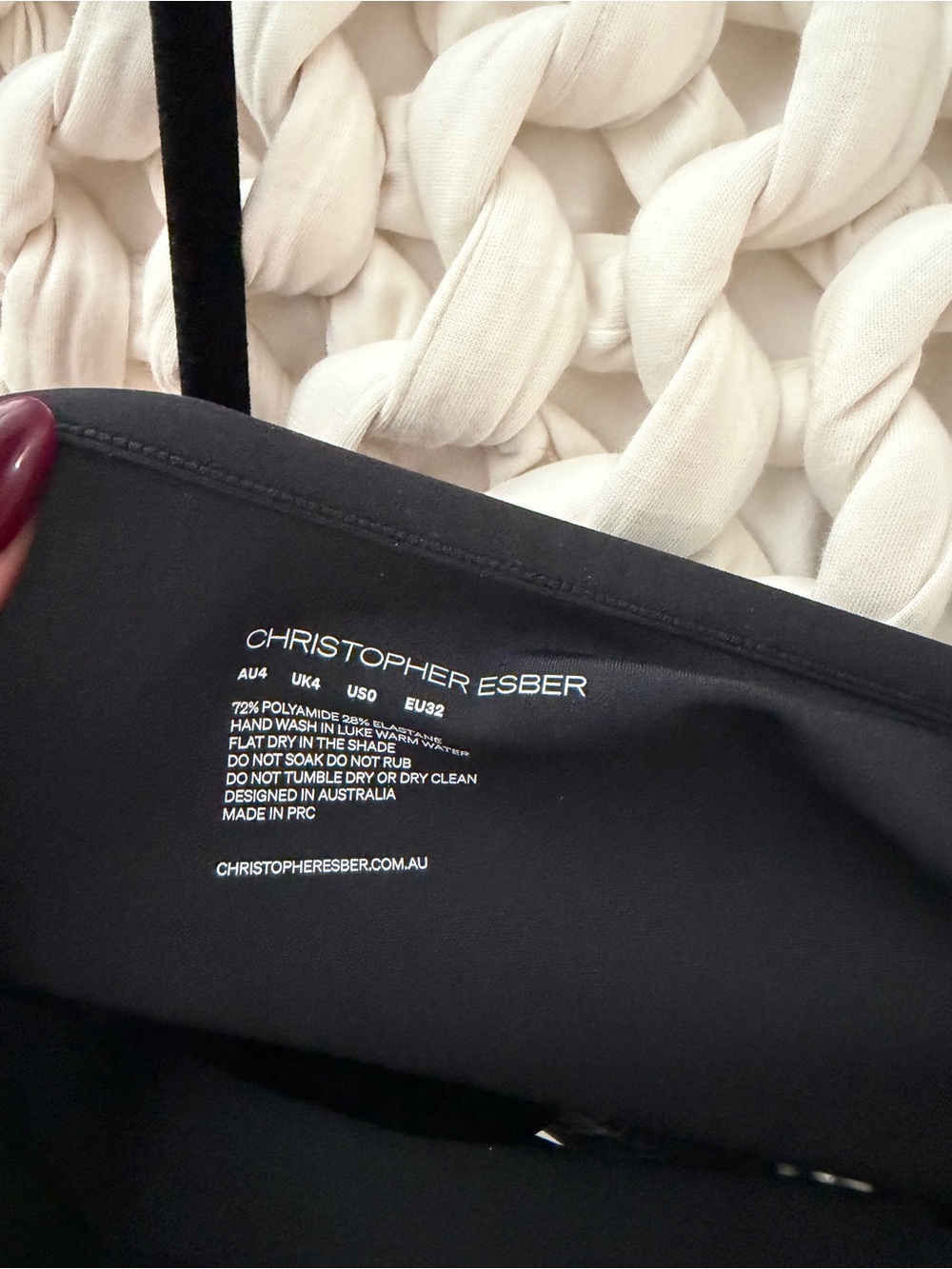 Christopher Esber Halter Plunge Midi Dress with Ring Detail - Picture 4 of 5